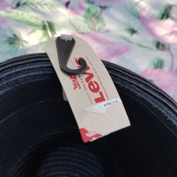 Levi's Men's Fedora NWT Large/XL Black 100% Paper - Picture 4 of 7